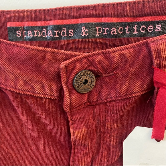 Standards & Practices rust corduroy pants size 27 - Picture 7 of 12